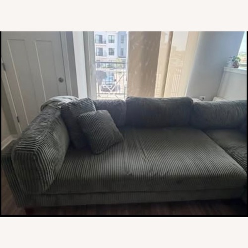 Used Wayfair Green Fabric 3+ Seater Sofa for sale on AptDeco