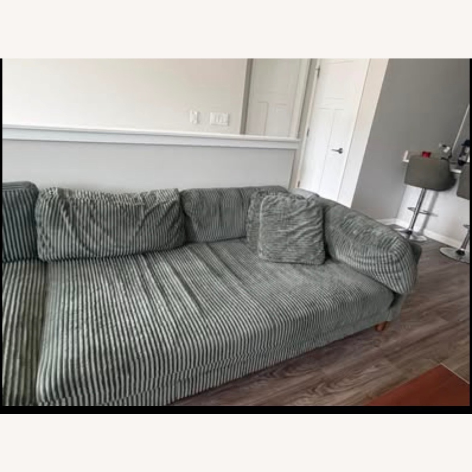 Wayfair Green Fabric 3+ Seater Sofa - image-3