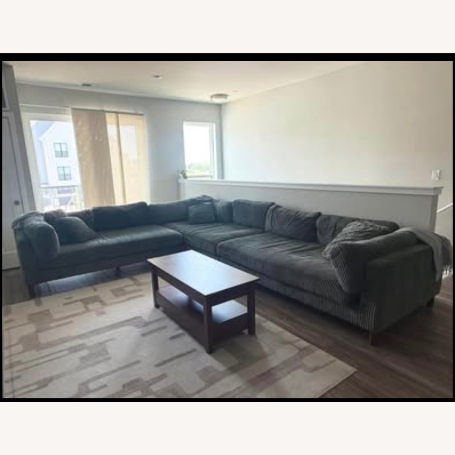 Wayfair Green Fabric 3+ Seater Sofa - image-2