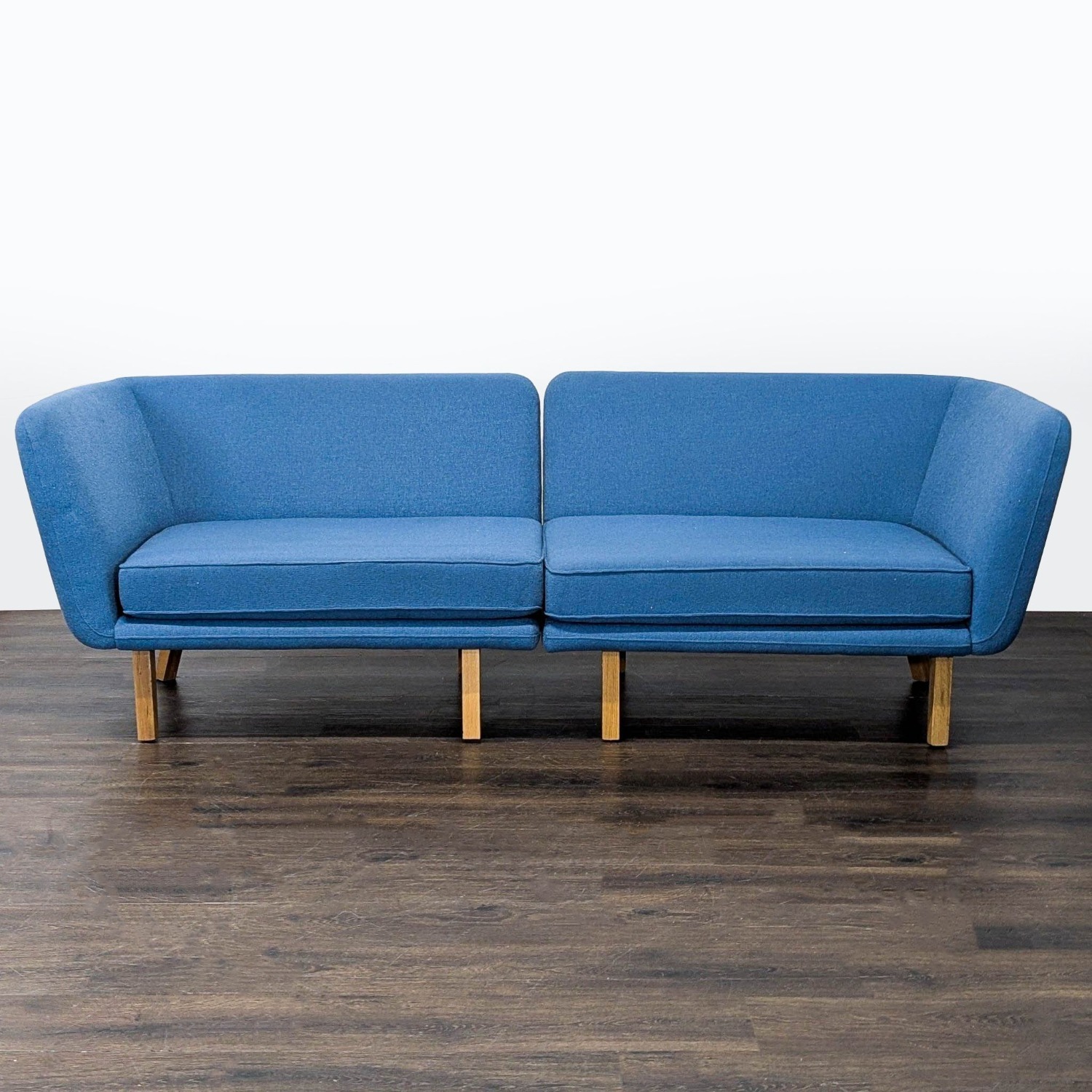 Knoll Rockwell Unscripted Modern Blue Sofa - image-1