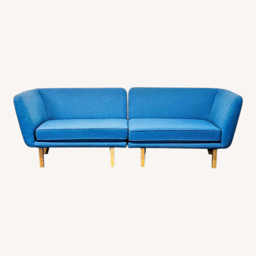 Used Knoll Rockwell Unscripted Modern Blue Sofa for sale on AptDeco