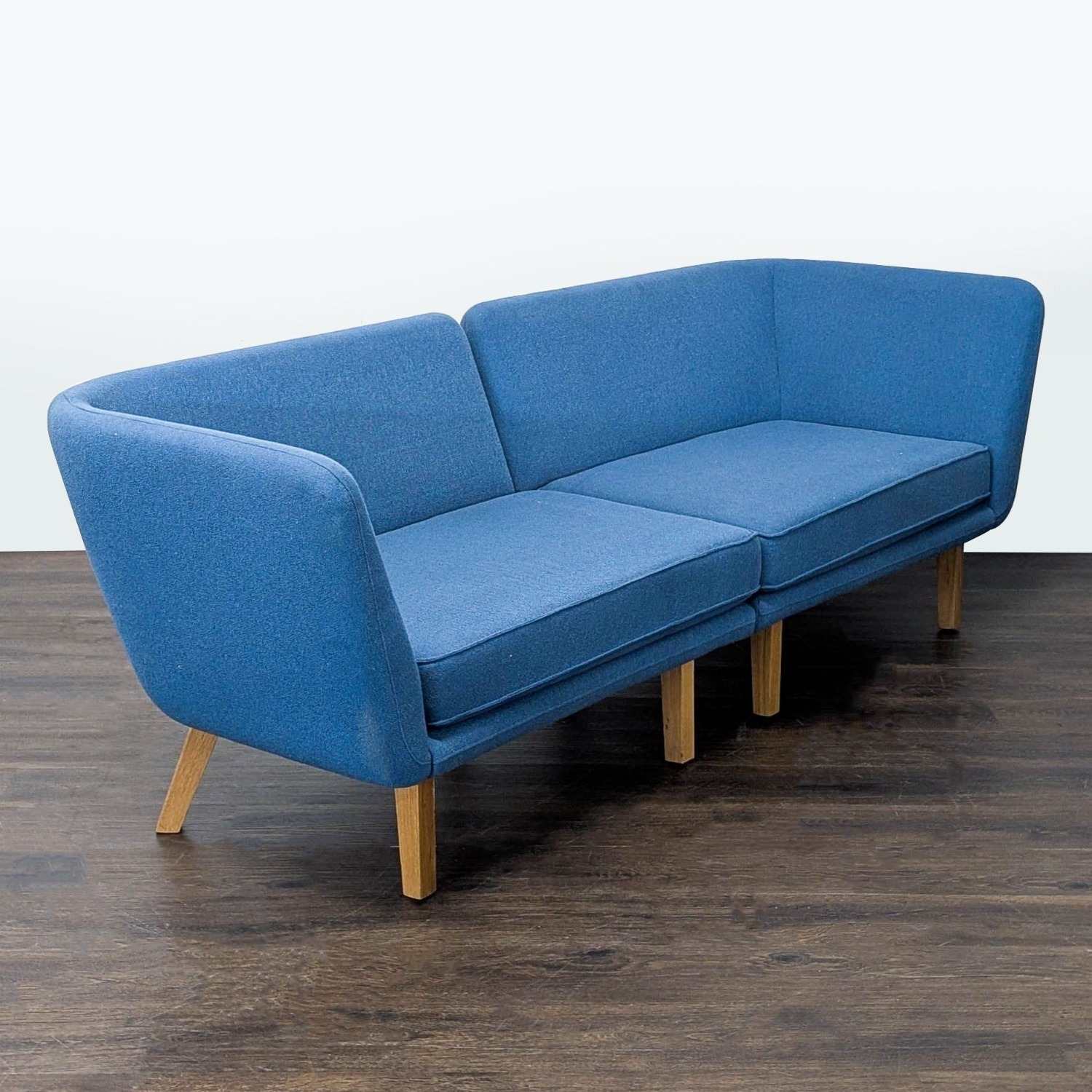 Knoll Rockwell Unscripted Modern Blue Sofa - image-2