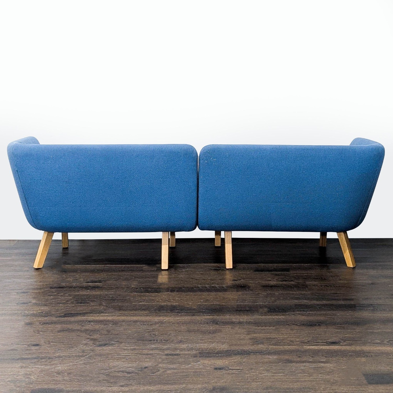 Knoll Rockwell Unscripted Modern Blue Sofa - image-4