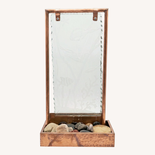 Used Copper Tabletop Fountain w Underwater Scene for sale on AptDeco