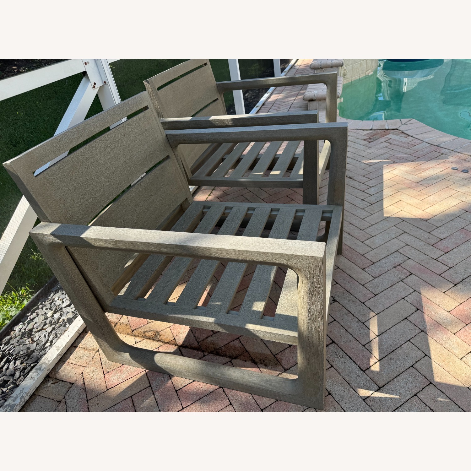 Restoration Hardware Mesa Natural Wood Patio Furniture - image-2