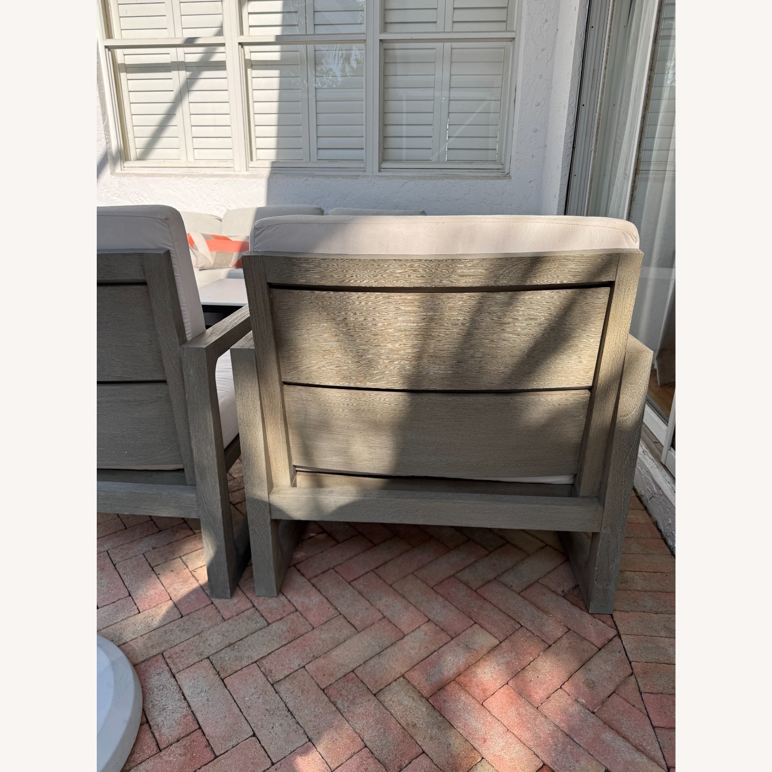 Restoration Hardware Mesa Natural Wood Patio Furniture - image-5