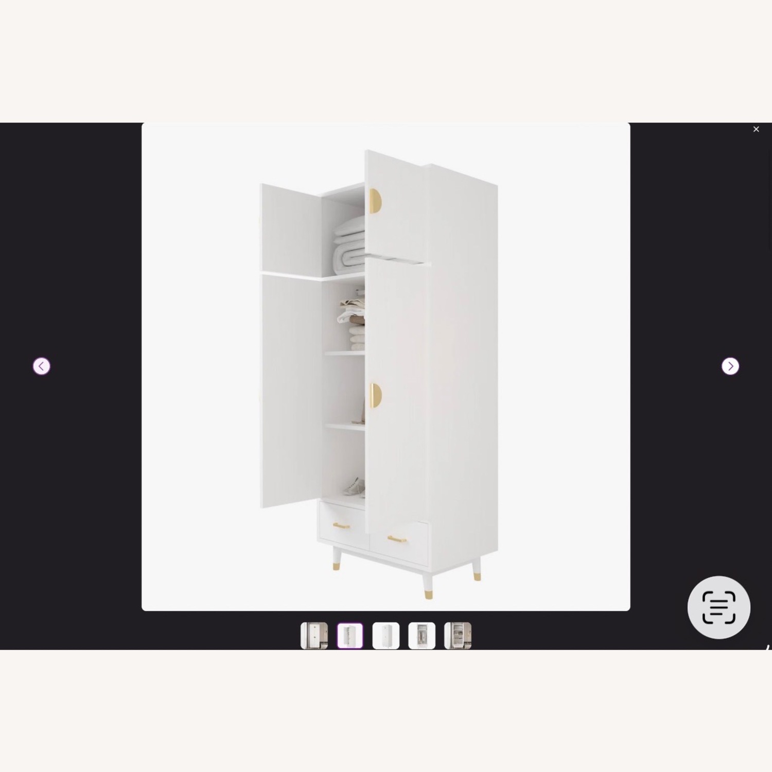 Wayfair White Armoire - image-2