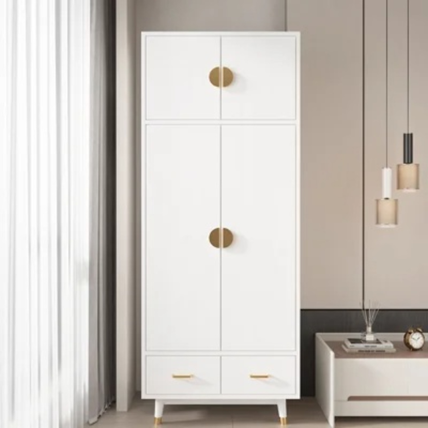 Wayfair White Armoire - image-5