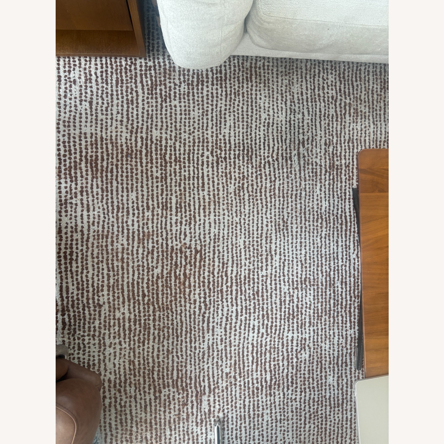 West Elm 8x10 Striated Dots Rug - image-2