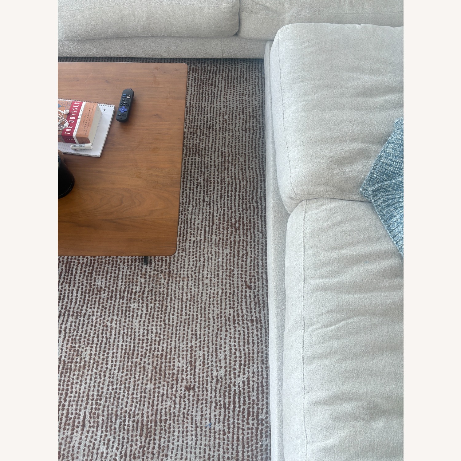 West Elm 8x10 Striated Dots Rug - image-3