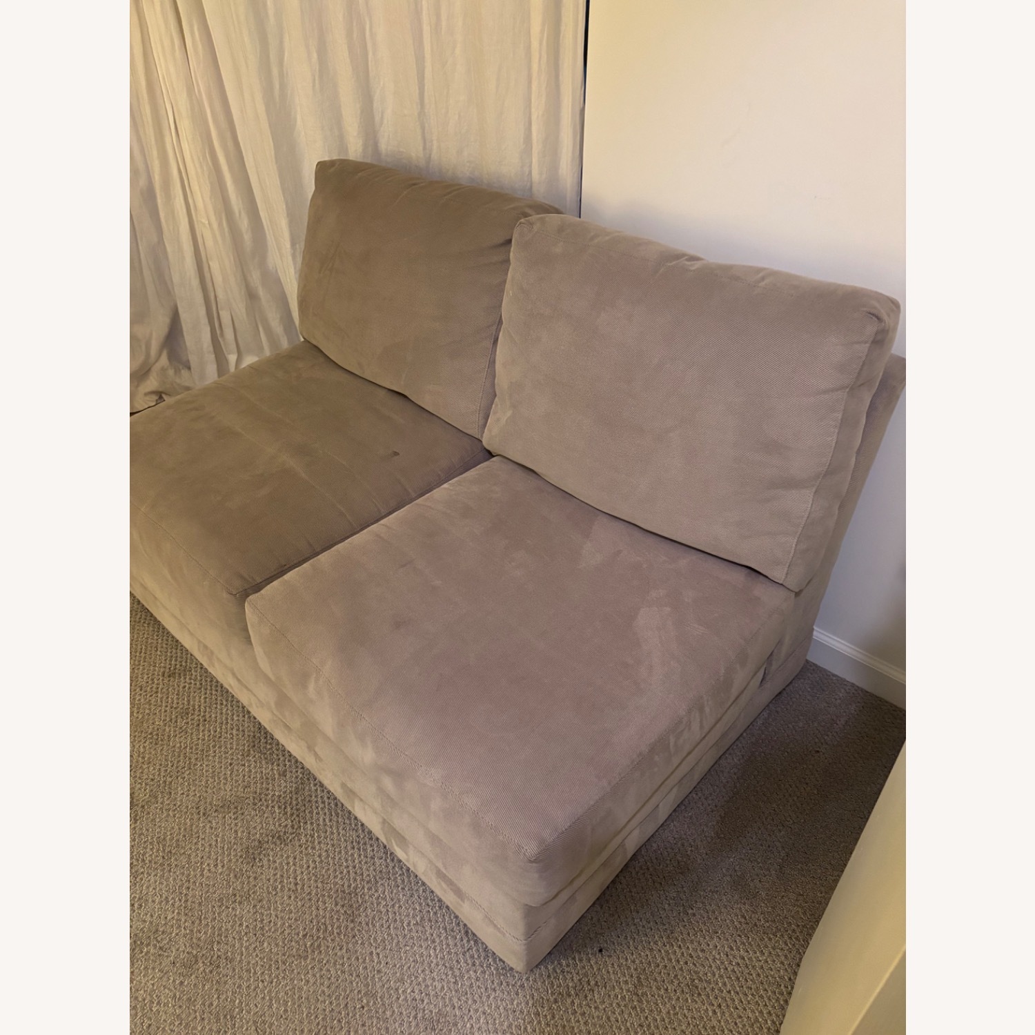 Crate & Barrel Green 2 Piece Sectional - image-6