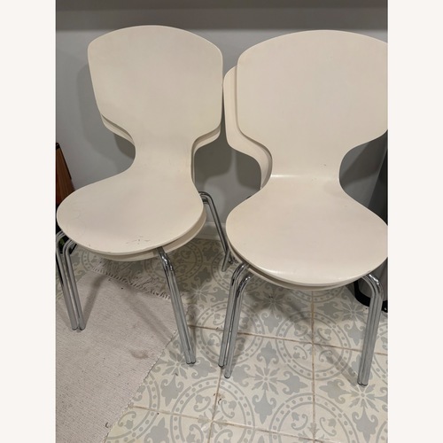 Used Pottery Barn White Ant Chairs for sale on AptDeco