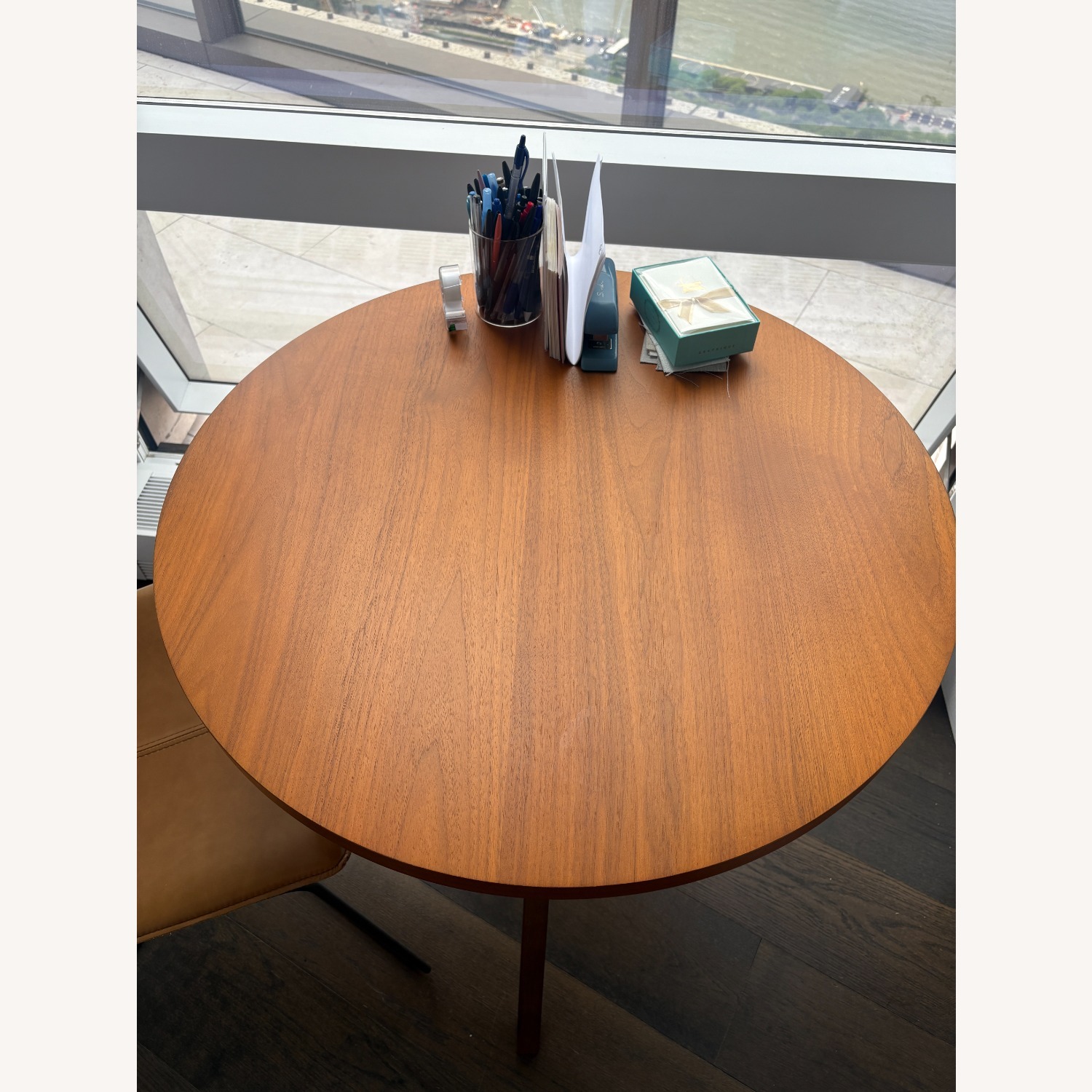 West Elm Dark Brown Wood Dining Table - image-3