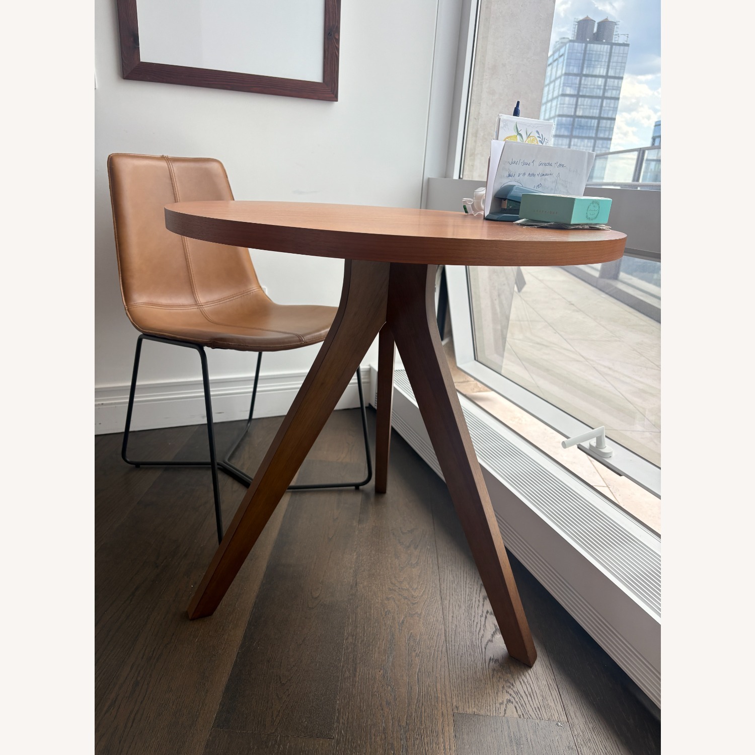 West Elm Dark Brown Wood Dining Table - image-2