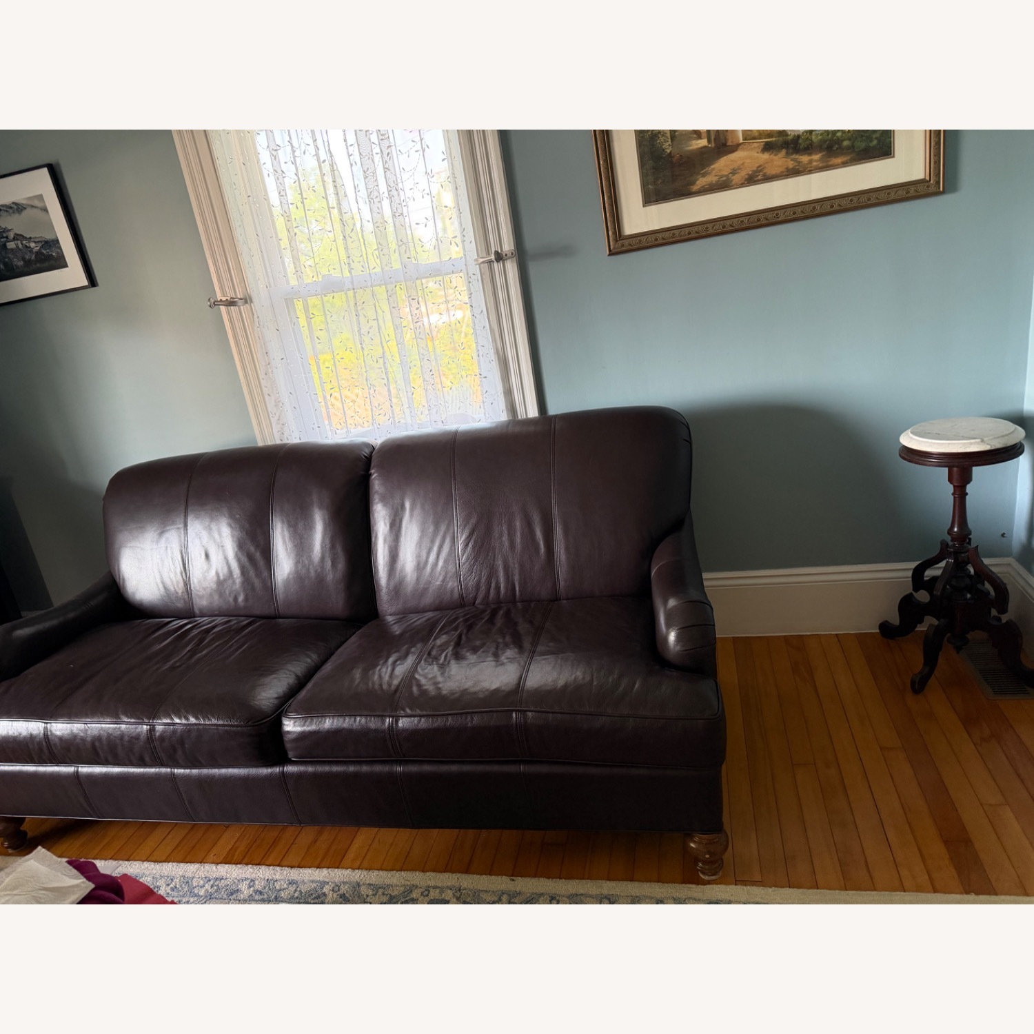 Pottery Barn Leather Sofa - image-2