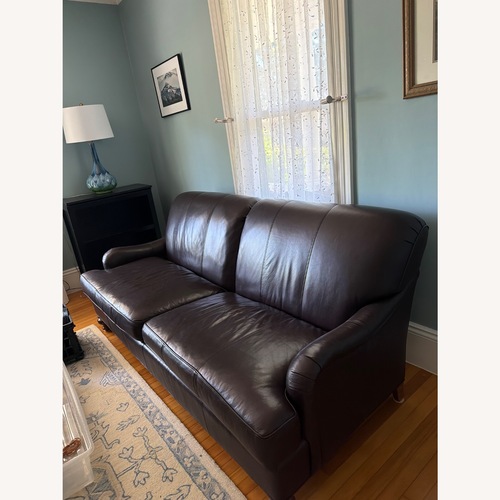 Used Pottery Barn Leather Sofa for sale on AptDeco