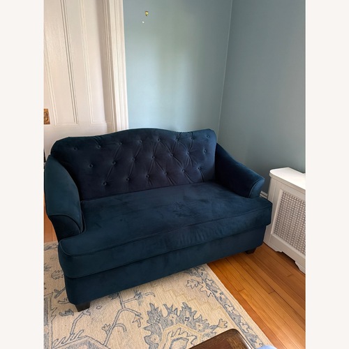 Used Blue Loveseat for sale on AptDeco