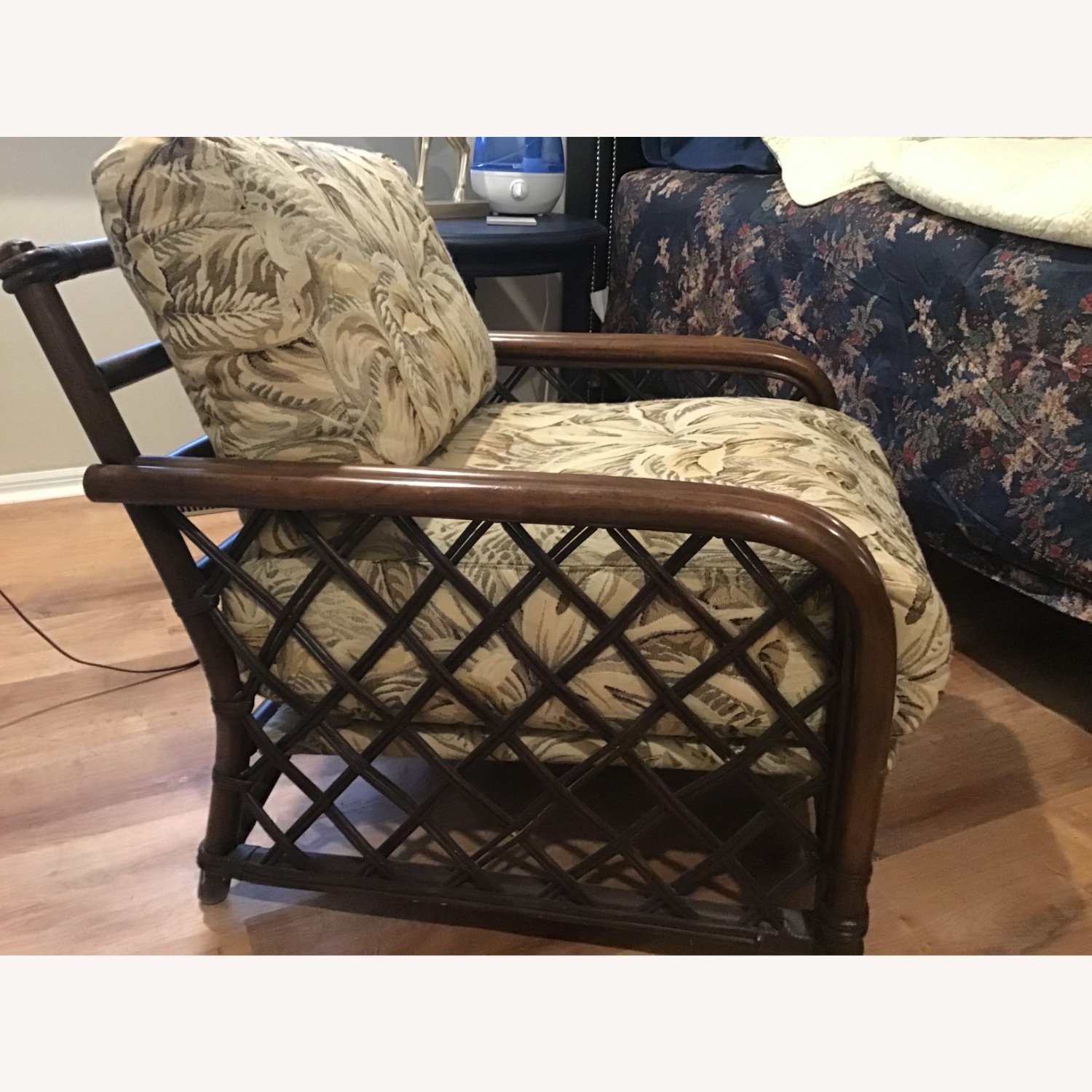 Vintage/Antique Dark Brown Accent Chair - image-2