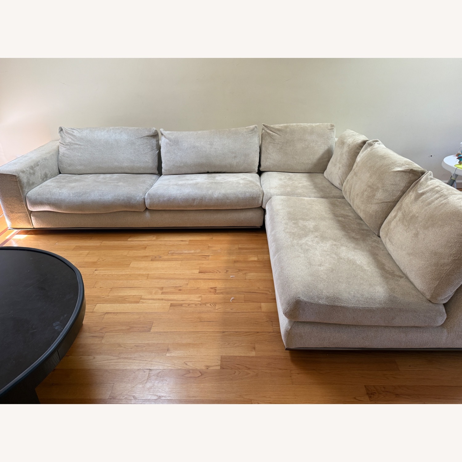 Minotti Natural Fabric 3+ Piece Sectional - image-3