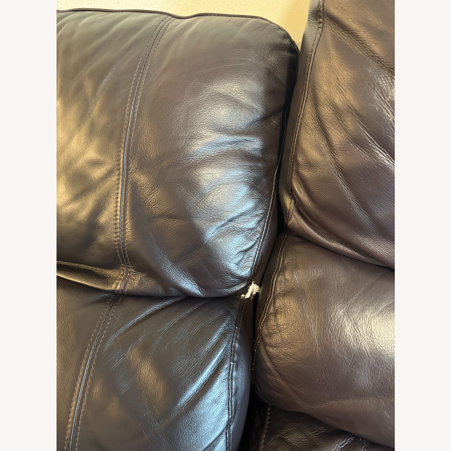 Dark Brown Leather 2 Seater Electric Recliner Sofa - image-4
