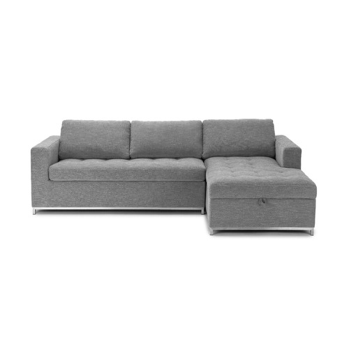 Used Article Soma Grey Sleeper Sectional (Sofa Bed) for sale on AptDeco
