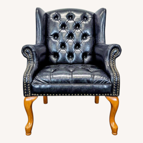 Used Coaster Lounge Wingback Chair & Ottoman  for sale on AptDeco