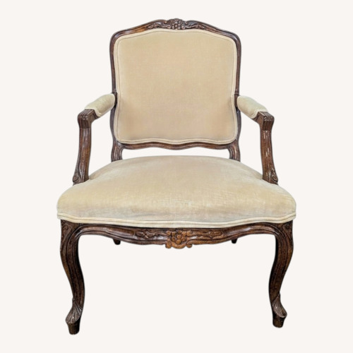Used Louis XV Style Carved Wood Fauteuil Armchair	 for sale on AptDeco