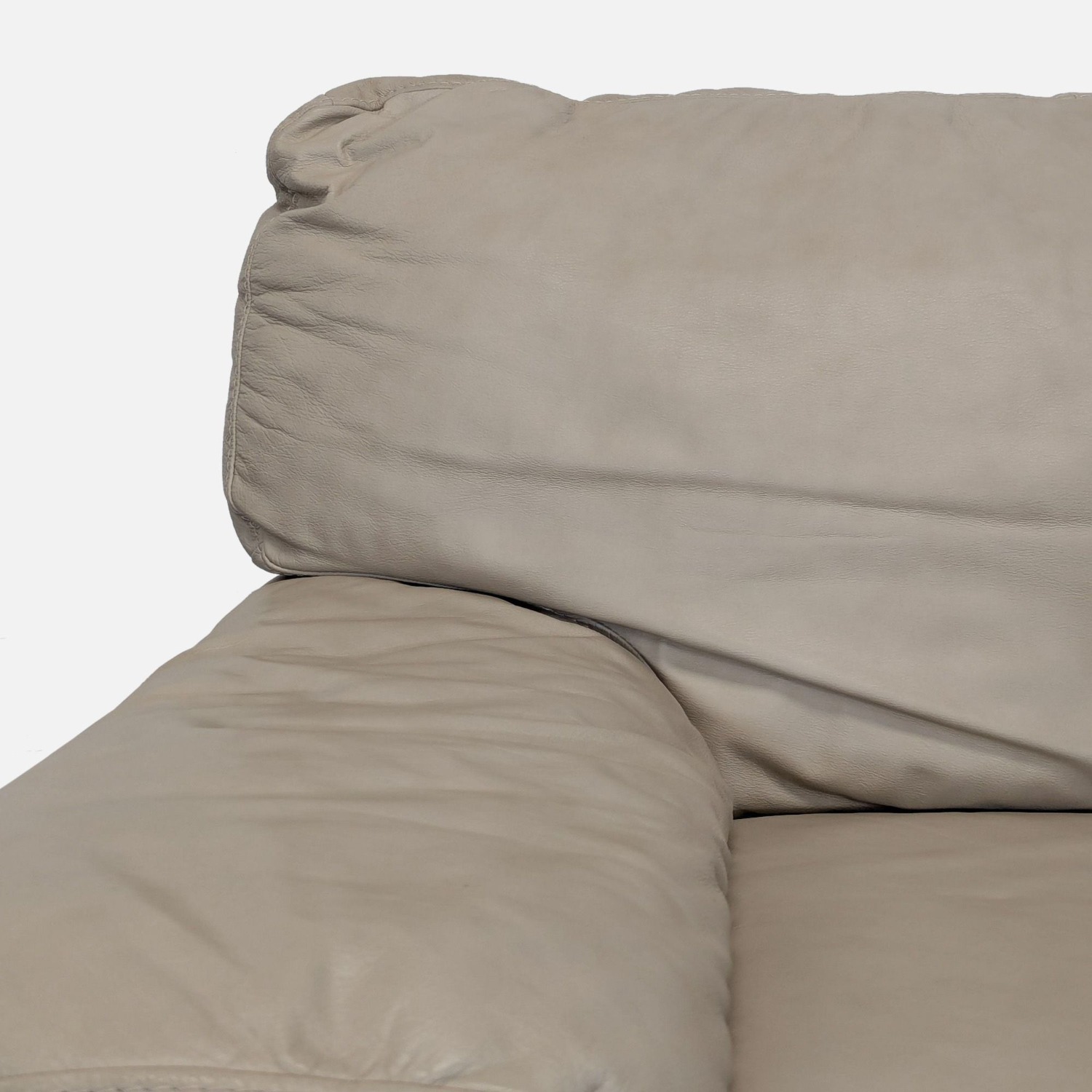 Italsofa Beige Leather Lounge Armchair - image-4
