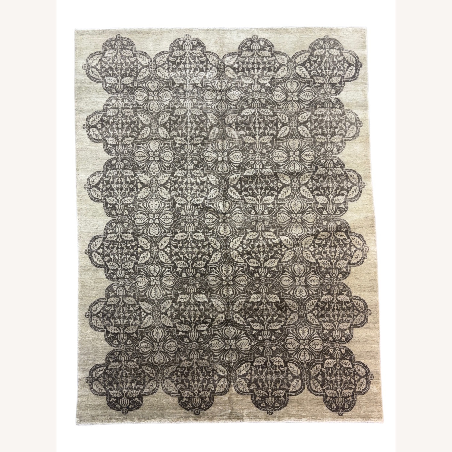 Dark Brown Wool Area Rug 9' x 12' - image-1