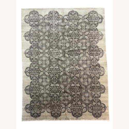 Used Dark Brown Wool Area Rug 9' x 12' for sale on AptDeco