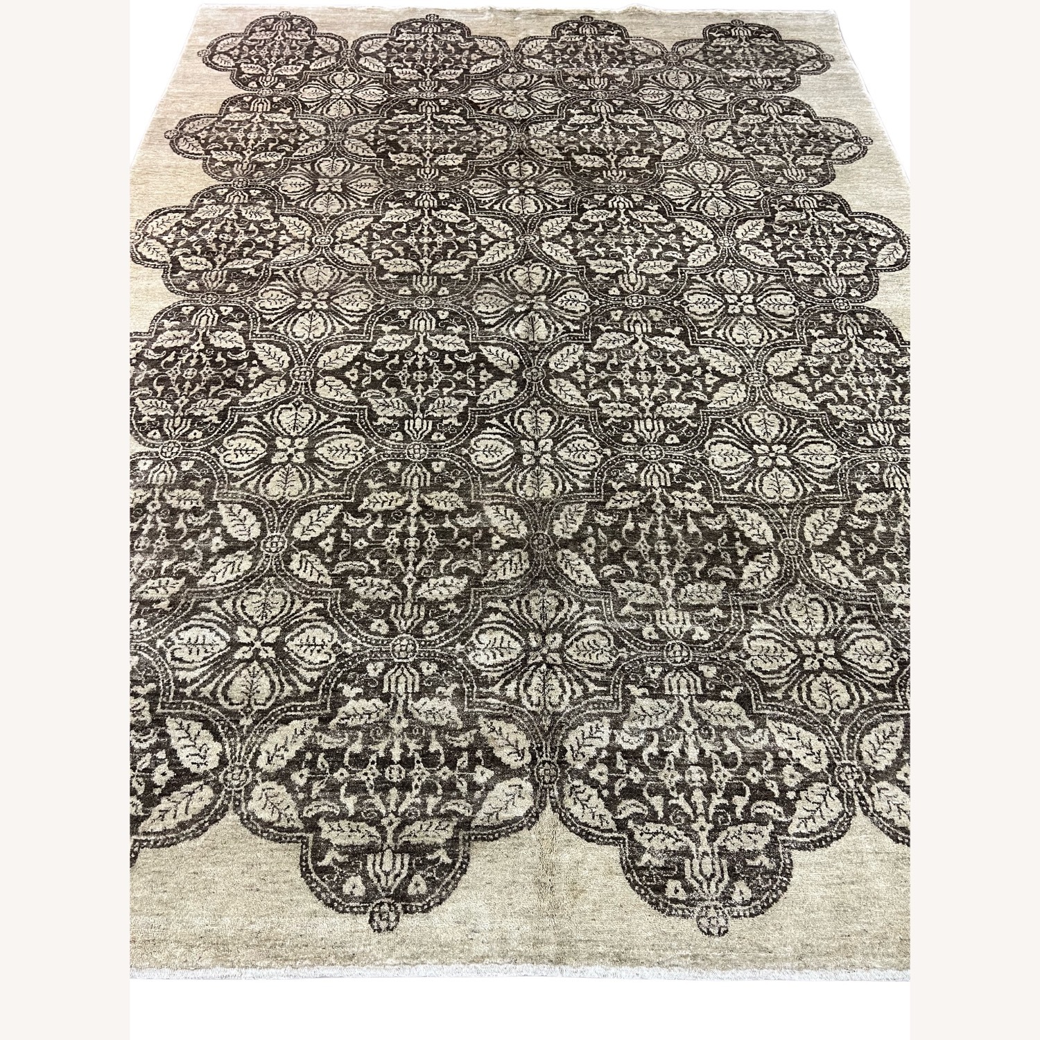 Dark Brown Wool Area Rug 9' x 12' - image-2