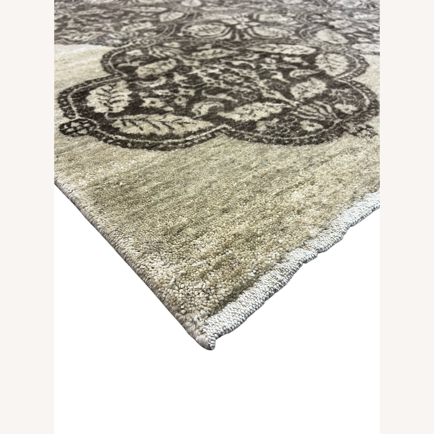 Dark Brown Wool Area Rug 9' x 12' - image-4