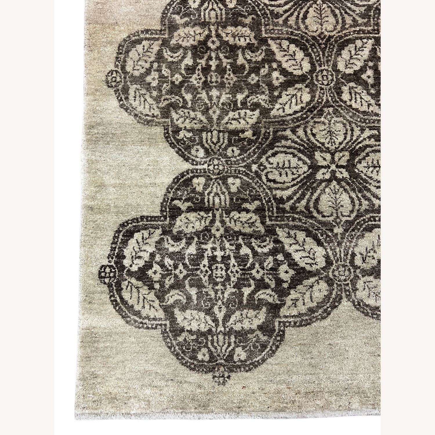 Dark Brown Wool Area Rug 9' x 12' - image-3