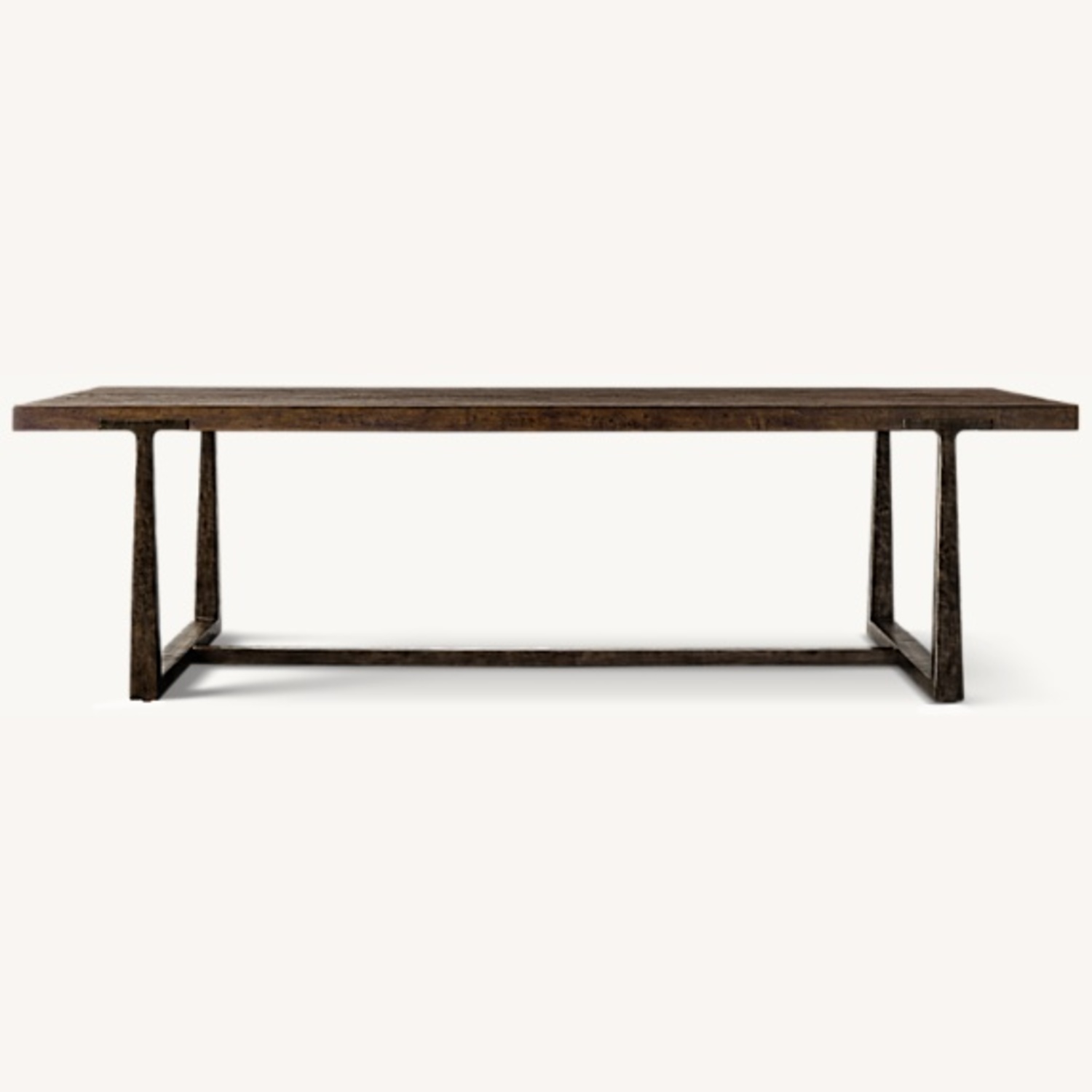 Restoration Hardware T-Brace Rectangular Extension Dining Table - image-0