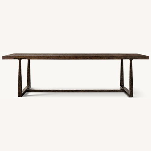Used Restoration Hardware T-Brace Rectangular Extension Dining Table for sale on AptDeco