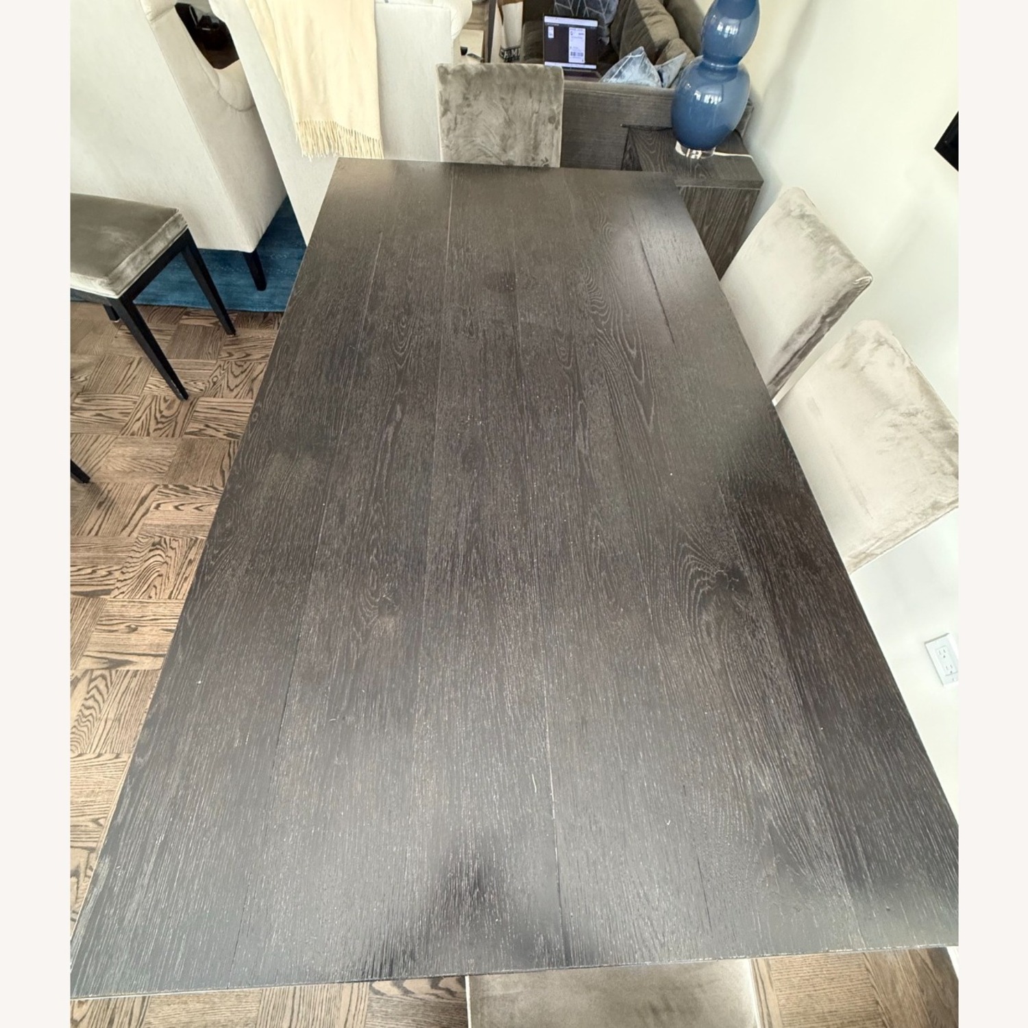 Restoration Hardware T-Brace Rectangular Extension Dining Table - image-2