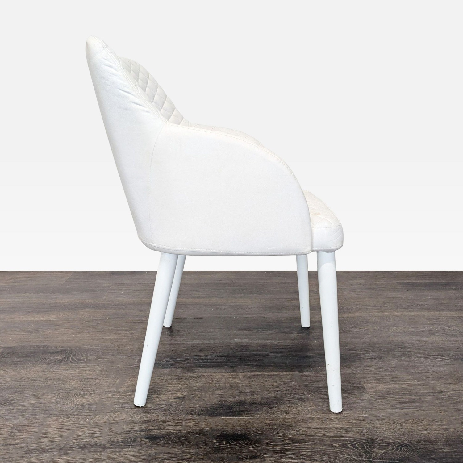 Set of Six Moe's Home Quilted Dining Armchairs - image-3