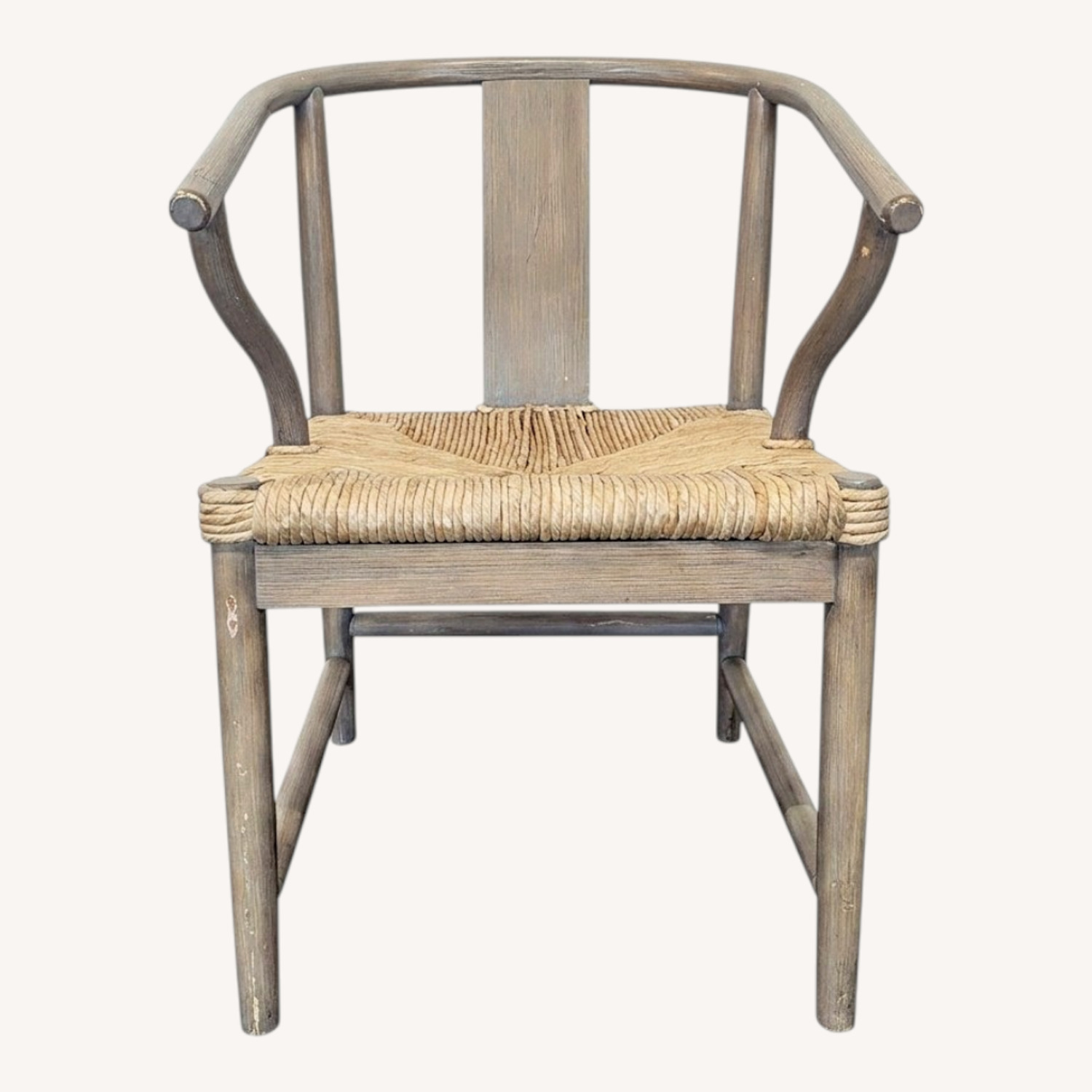 Wishbone Chair with Woven Rope Seat - image-0