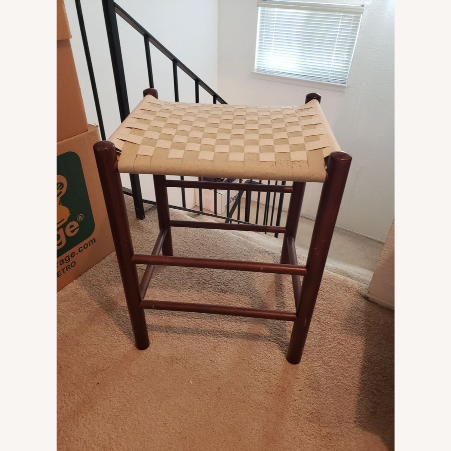 Wood Bench with Webbing Top - image-2