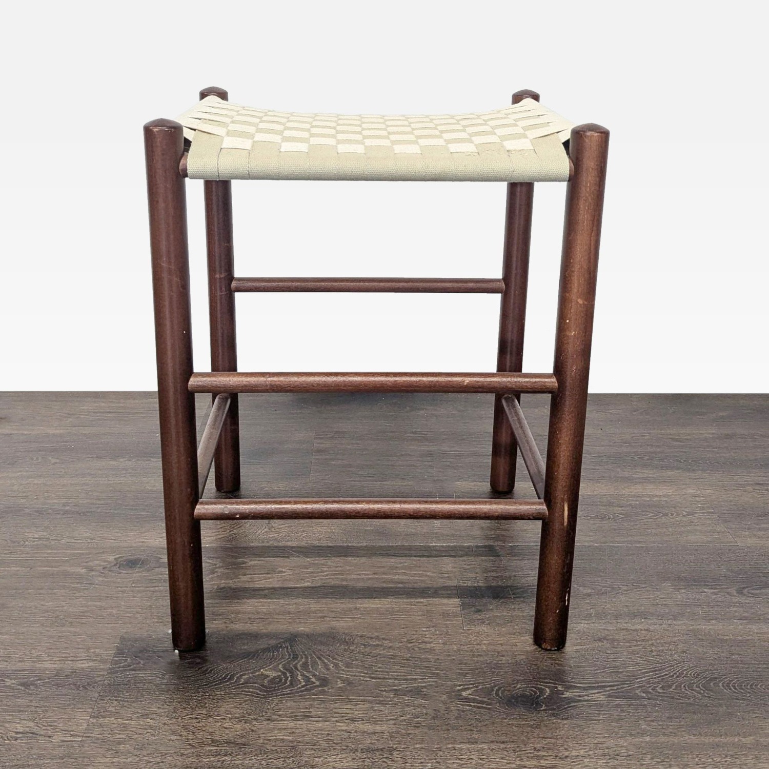 Wood Bench with Webbing Top - image-4
