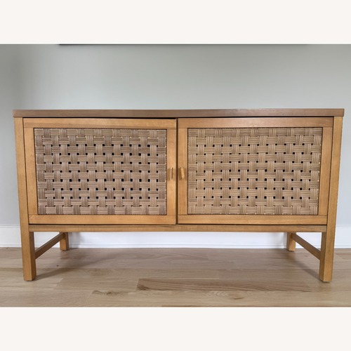 Used Threshold By Studio Mcgee Natural Wood Sideboard for sale on AptDeco