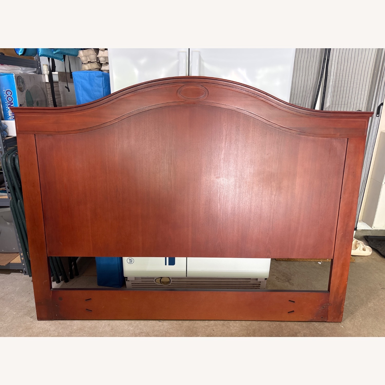 Dark Brown Wood Headboard - image-2