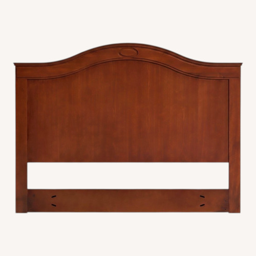 Used Dark Brown Wood Headboard for sale on AptDeco