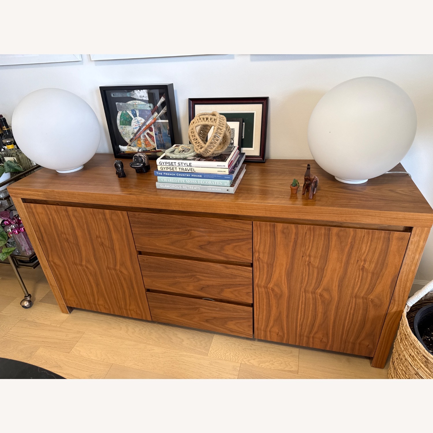 Light Brown Wood Sideboard - image-1