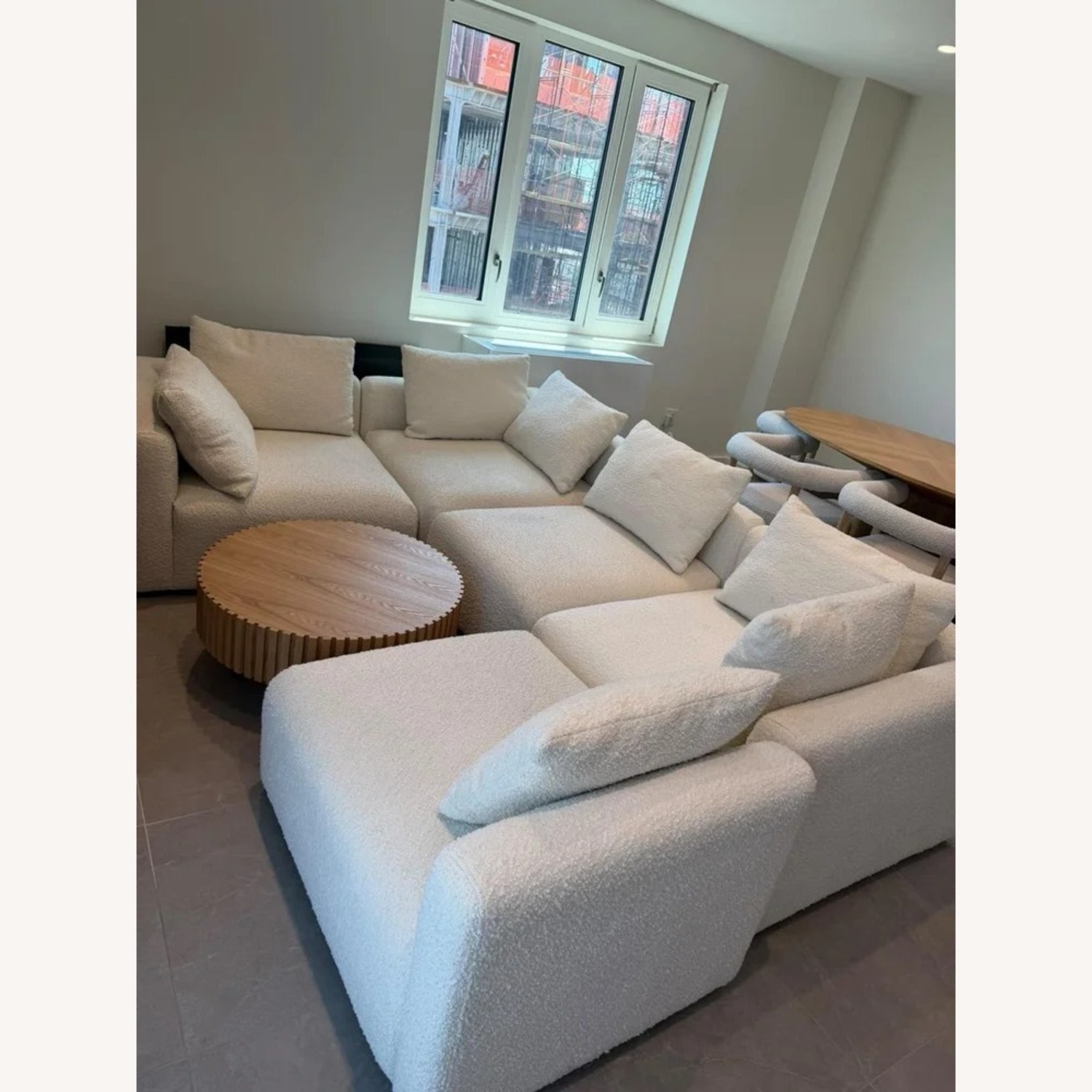 TOV Boucle 5 Piece Sectional Sofa - image-1