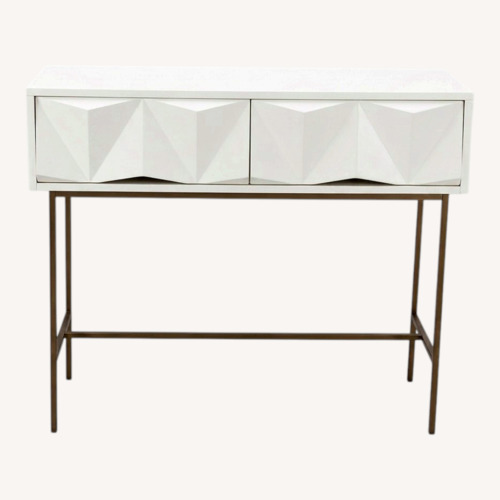 Used West Elm Sculpted Geo Console for sale on AptDeco