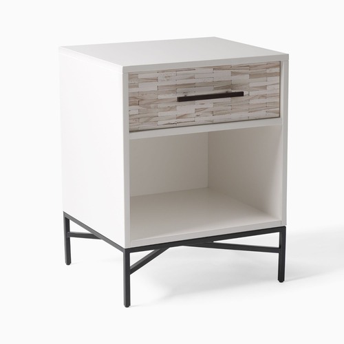 Used West Elm Wood Tiled Nightstand for sale on AptDeco