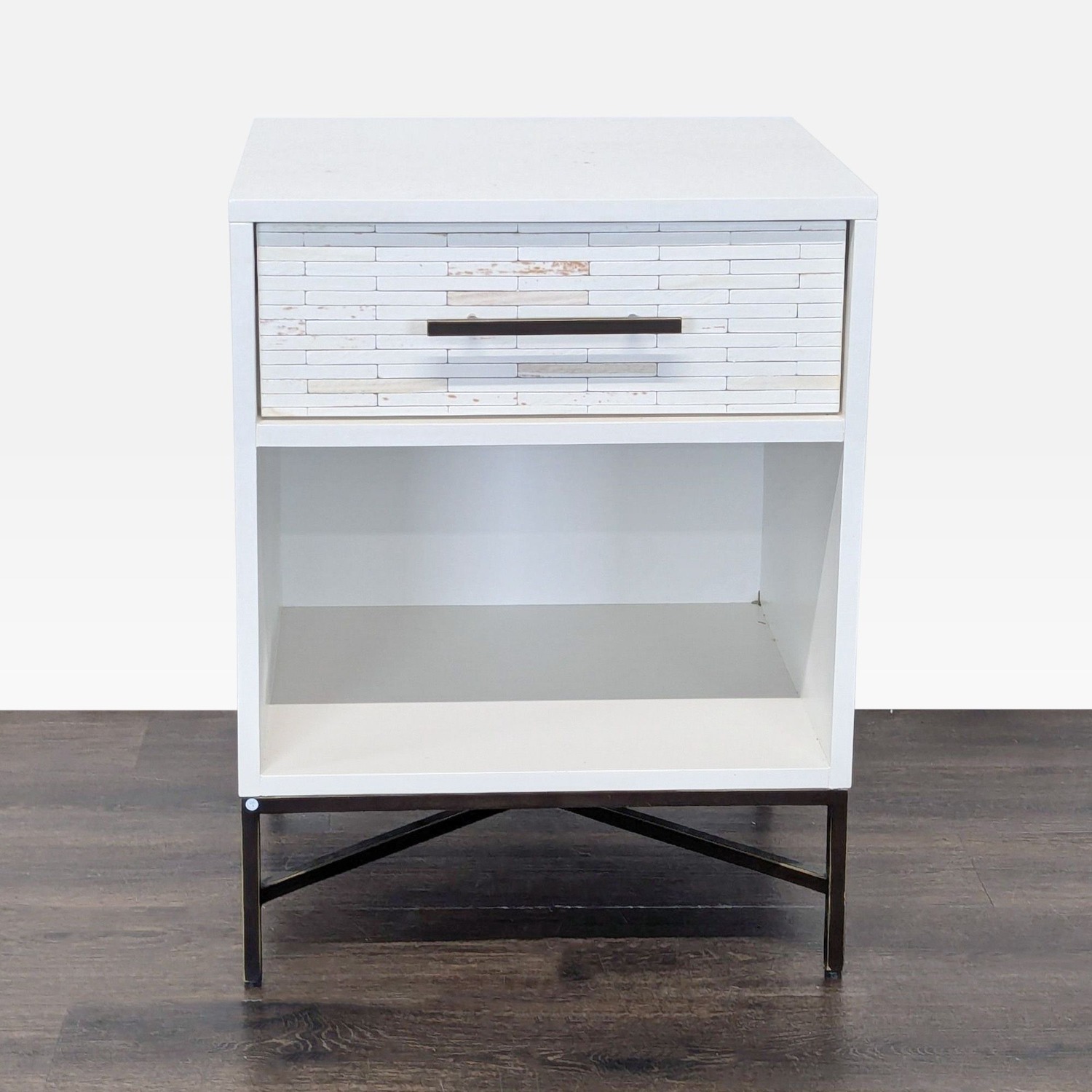 West Elm Wood Tiled Nightstand - image-6