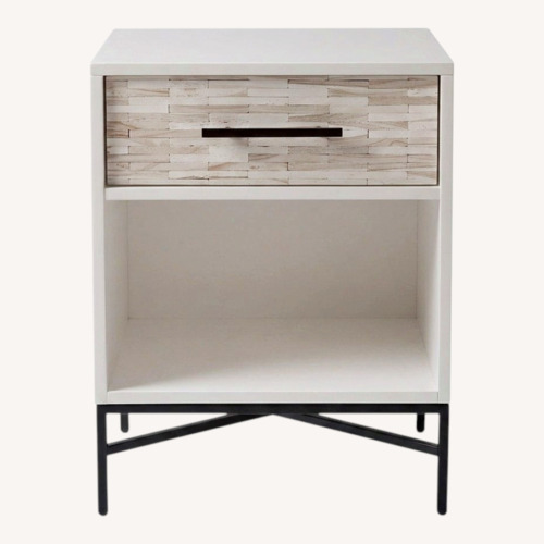Used West Elm Wood Tiled Nightstand for sale on AptDeco