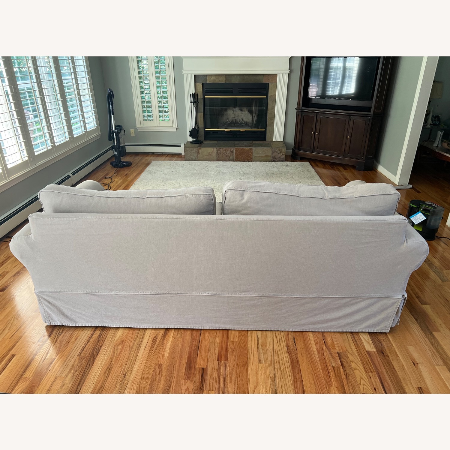 Pottery Barn PB Comfort Natural Fabric 3+ Seater Sofa - image-5